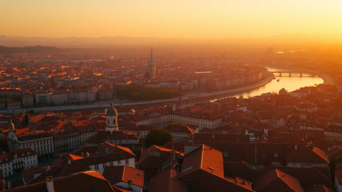 Vue de Lyon depuis Fourvière